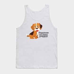 Happiness is a warm puppy Tank Top